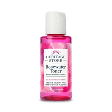 Heritage Store Rosewater Facial Toner w/ Hyaluronic Acid | 2oz