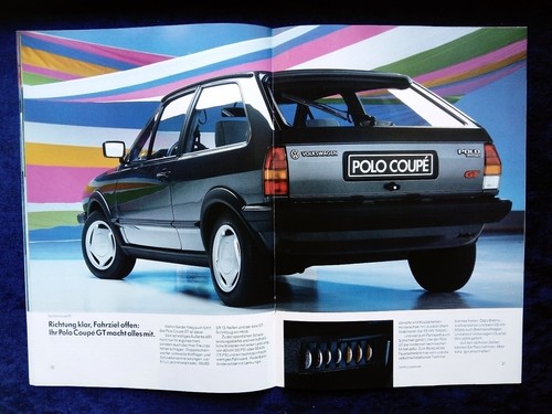 VW Polo II 86C Prospekt von 8.1987 Steilheck, Coupe, Stufenheck, auch Polo GT - Picture 9 of 12