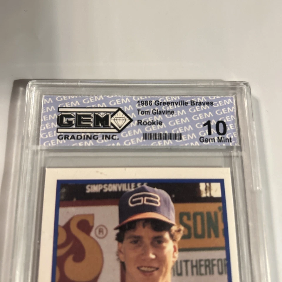 ProCards Greenville Braves Tom Glavine 1986 - gema como nueva 10 raro Hard2find Foto 4 de 4