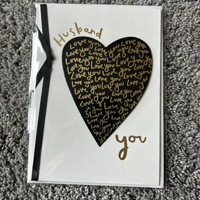 3D Papyrus Valentines Day Card For Husband  Retails $8.95 Sealed in cellophane