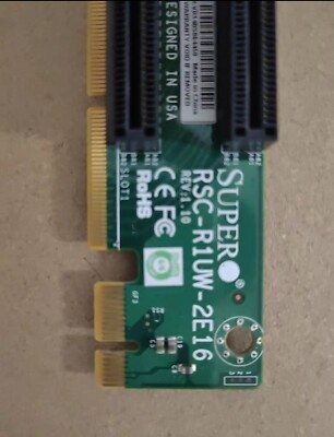 SUPERMICRO RSC-R1UW-2E16 - Supermicro 1U LHS WIO & PCI-Express x16 Riser Card