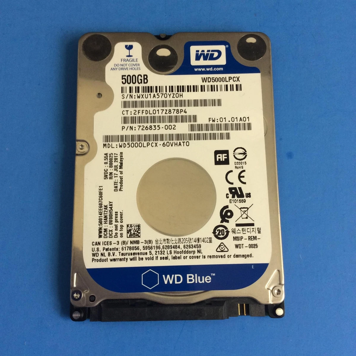 Western digital best sale wd5000lpcx