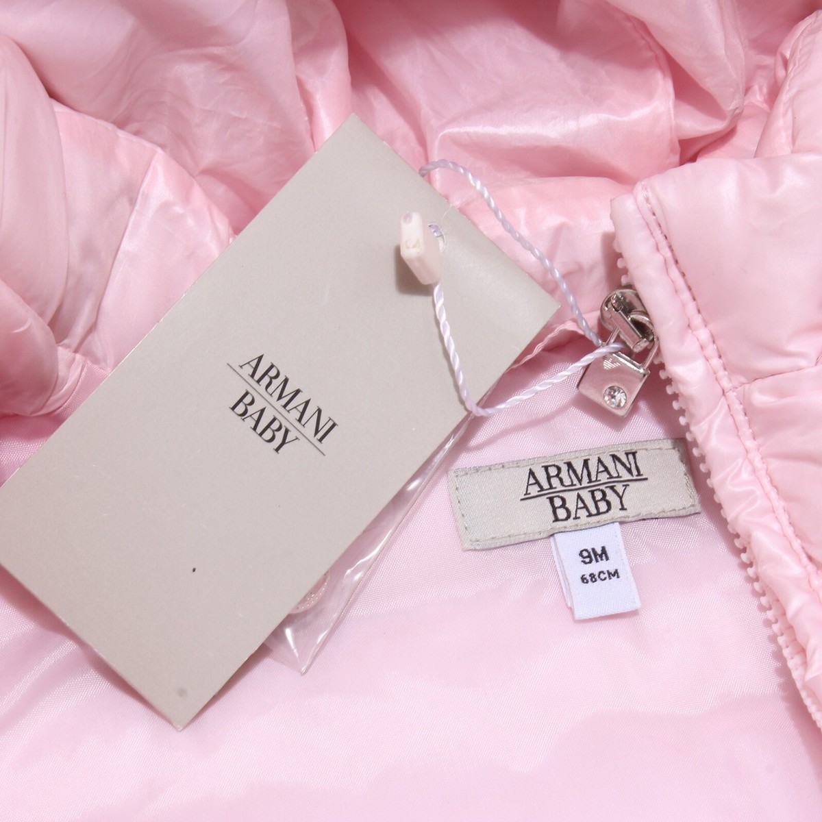 2811Y piumino bimba girl ARMANI BABY pink jacket | eBay