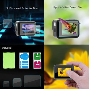 For Gopro Hero 8 Black Camera 9h Tempered Glass Clear Lens Film