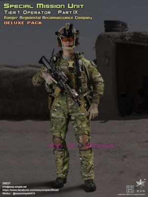 Figurine 1/6 SMU Tier 1 - Part VII Ranger Regimental Reconnaissance Company Task Force Red Team Original Color Weapon Version P 35213