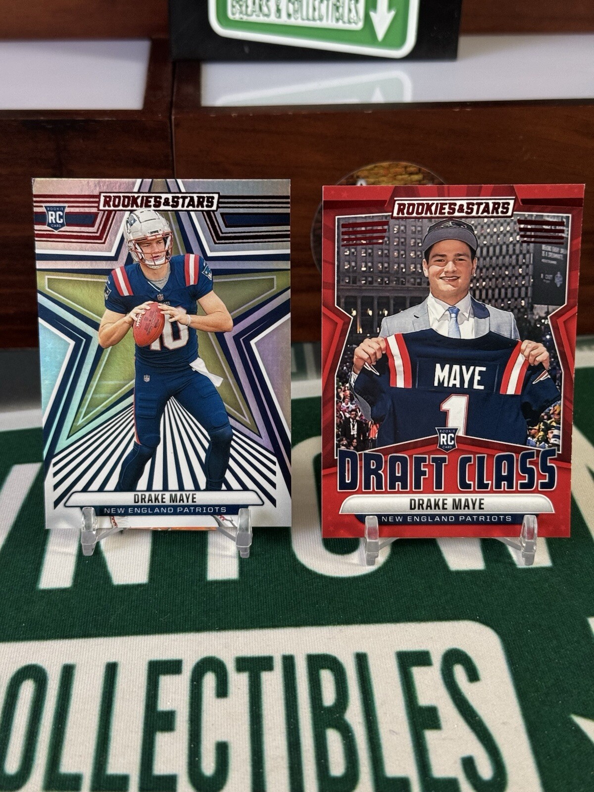 2024 Panini Rookies & Stars DRAKE MAYE #129 Rookie Card RC Longevity Patriots