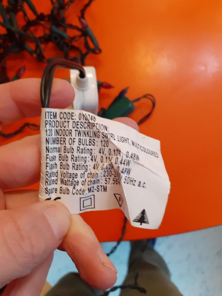 Vintage Retro Multi Coloured Xmas Fairy Lights Christmas Blinking