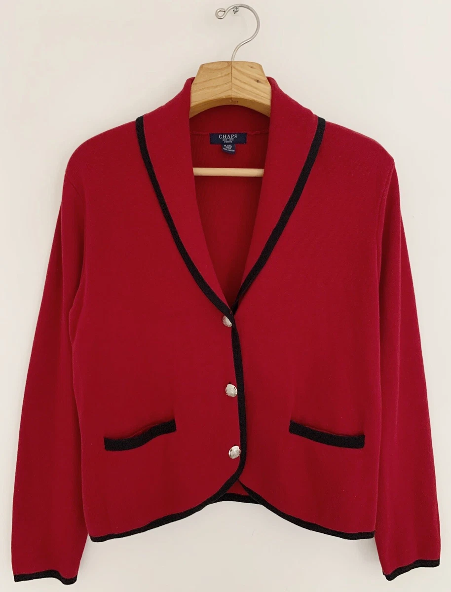 Women's chaps sweater clearance cardigan
