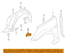 HYUNDAI OEM 12-17 Accent Fender Components-Fender Front Bracket 663171R300