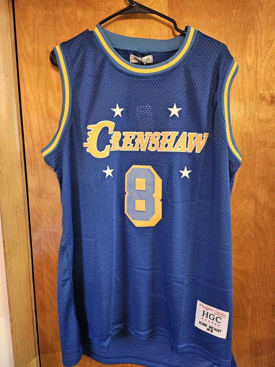 Kobe Bryant #8 Crenshaw Basketball Headgear Classics Men's Jersey