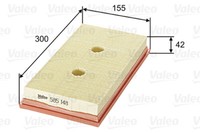 Valeo 585148 Luftfilter FüR Audi, Skoda, VW