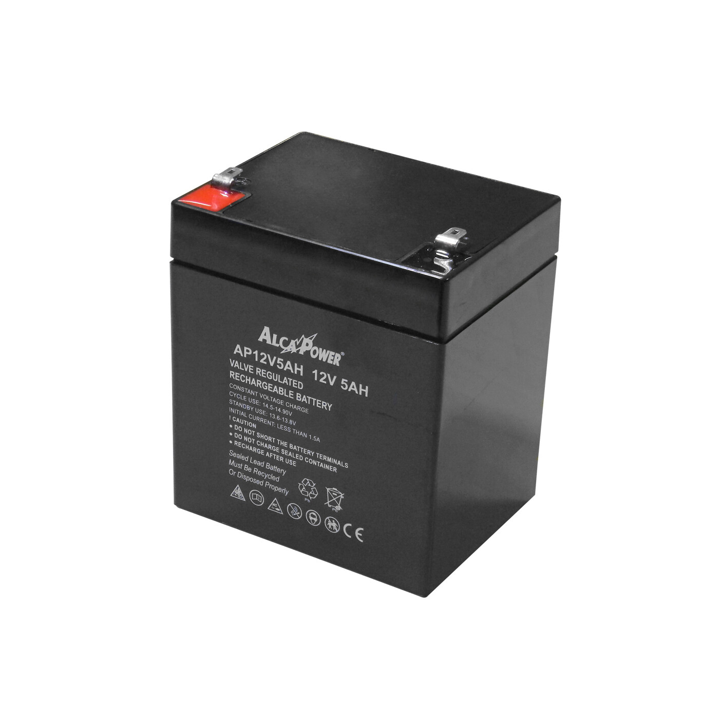 Batteria ermetica ricaricabile al piombo 12V 5Ah con faston per UPS allarme