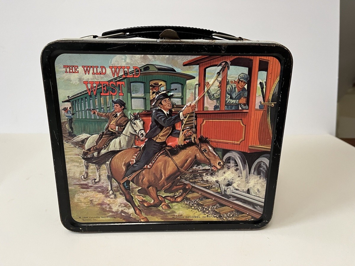 Vintage Wild Wild West Lunchbox/Thermos With Rare Robert Conrad