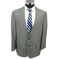 Andrew Fezza Blazer Mens 44R Gray Houndstooth...
