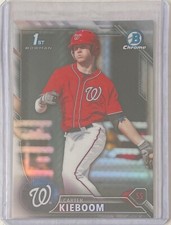 CARTER KIEBOOM 2016 BOWMAN CHROME 1ST PROSPECT SILVER REFRACTOR #BDC-16