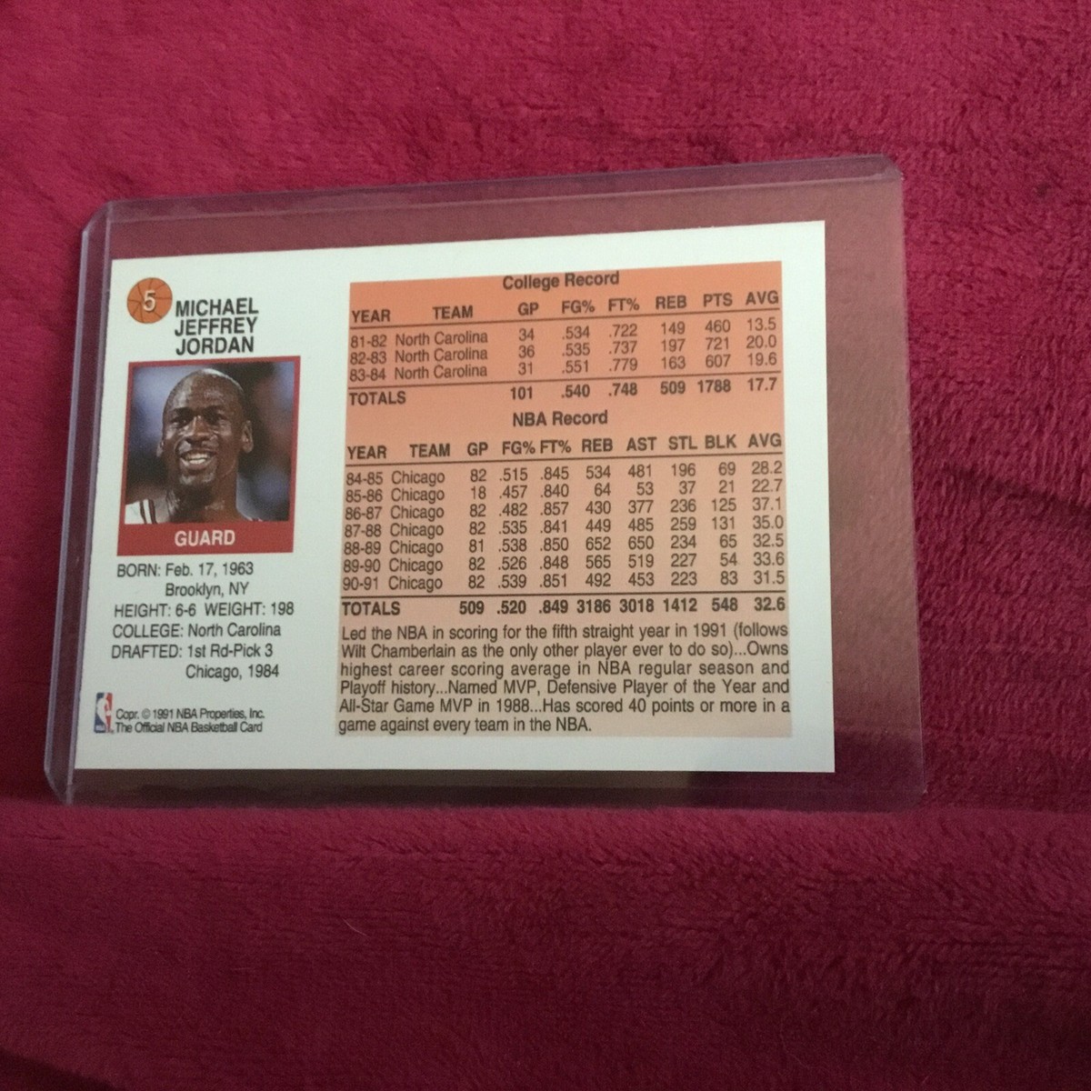 1991-92 NBA Hoops Michael Jordan Most Valuable Player MVP #5 | eBay