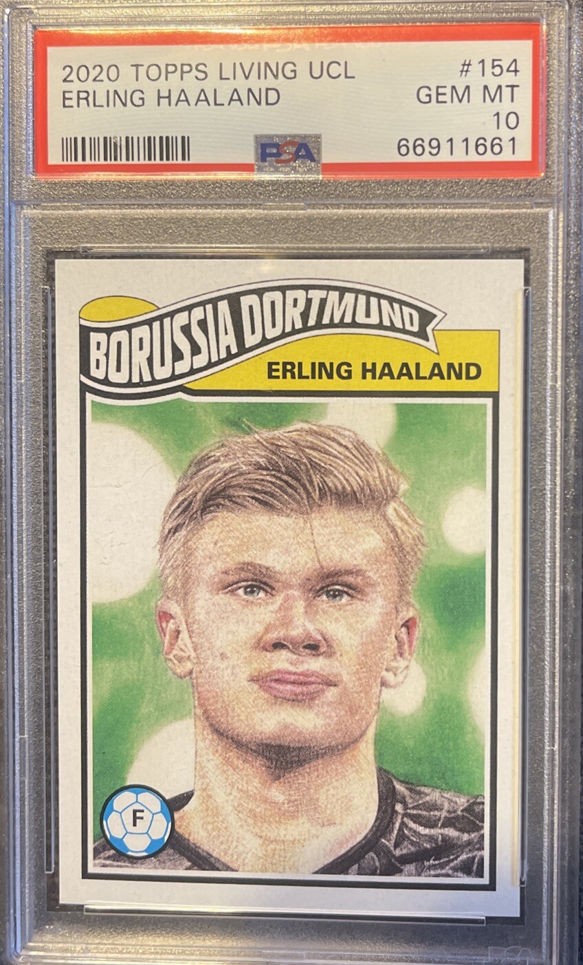 Erling Haaland 2020 Topps Living UCL #154 Base (Print Run: 1,988