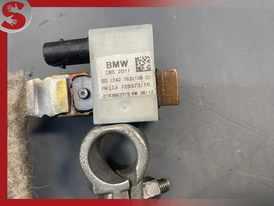 Cable de batería 13 BMW 5 F10 Active Hybrid 5 negativo 7631108 3,0 L Foto 2 de 3