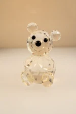 Swarovski Crystal Bear Mini Miniature 1.5" Seated Teddy Bear Figurine Woodland