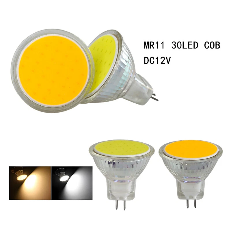 1X 10X MR11 GU4 LED Spotlight Bulbs 12V 24V COB SMD 3W Replace 30W Halogen Lamp - Image 4 of 4