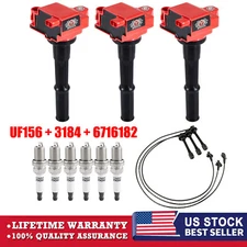 3x UF156 Ignition Coil 6x Spark Plugs & 3 Wires for Toyota Tacoma 3.4L V6 95-04