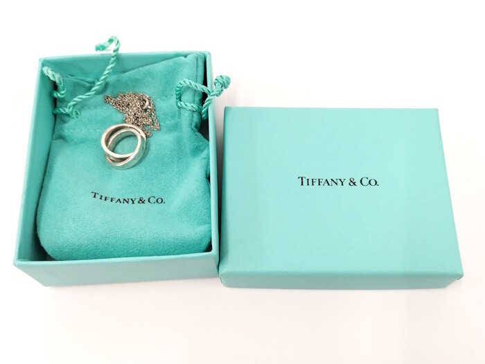 TIFFANY & Co. Interlocking Circle Necklace 1837 Silver AG925 Ladies Accessories