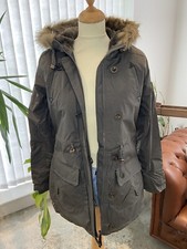 Brave Soul Ladies Parka Ava Winter Khaki Coat Hood 10 New Tags