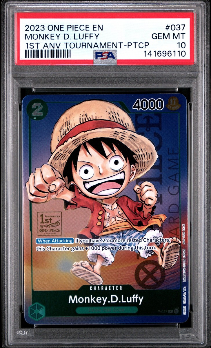 2023 ONE PIECE PROMOS #037 MONKEY D. LUFFY PSA 10 | eBay