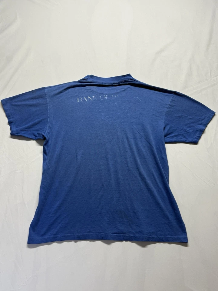 Camiseta vintage 1985 Single Stitch Hanes 50/50 XL nueva media maratón Bedford EE. UU. Foto 2 de 4