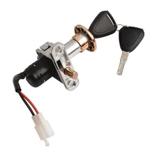 For Electric Bike Scooter Key and Lock 2PIN Replacement for EBike Parts