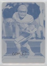 2019 Leaf Draft Printing Plate Cyan 1/1 Mike Weber #54 uk5