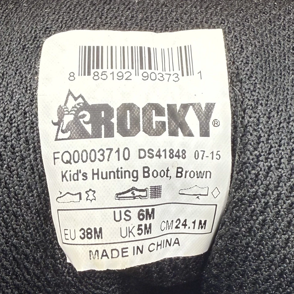 Rocky Kids' SZ 6M Waterproof Hunting Boots 800G Insulated | FQ0003710 Footwear - Image 2 of 4