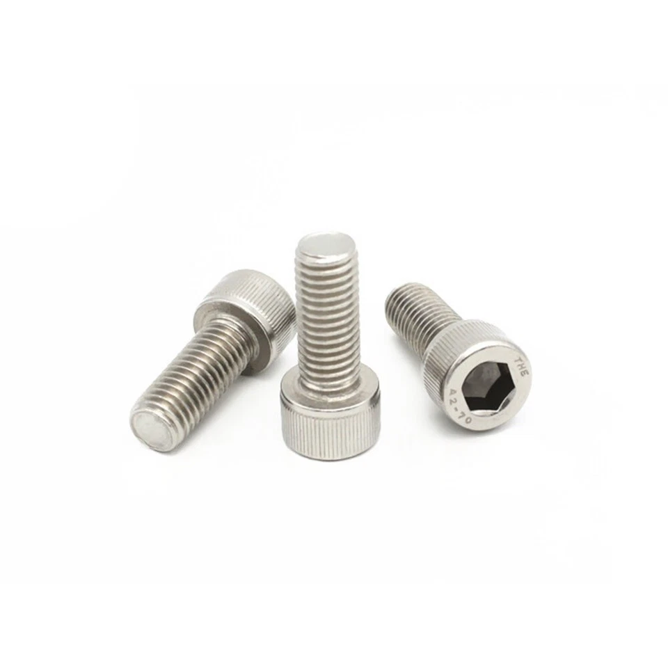 M7 Allen Screw Hex Socket Bolt Cap Head Screws White 12.9 Steel Length 10 - 40mm - image 4 of 4