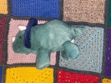 CARTER'S JUST ONE YOU GREEN BLUE TRICERATOPS DINOSAUR LOVEY PLUSH ANIMAL 2023