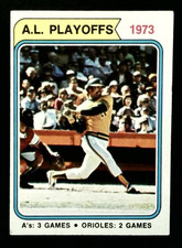 1974 Topps AL Playoffs Reggie Jackson #470 Baseball Card EX