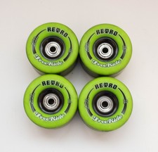 Abec 11 Retro FreeRide 80A 72MM Skateboard Wheels Green Set/4 w/ Biltin Bearings