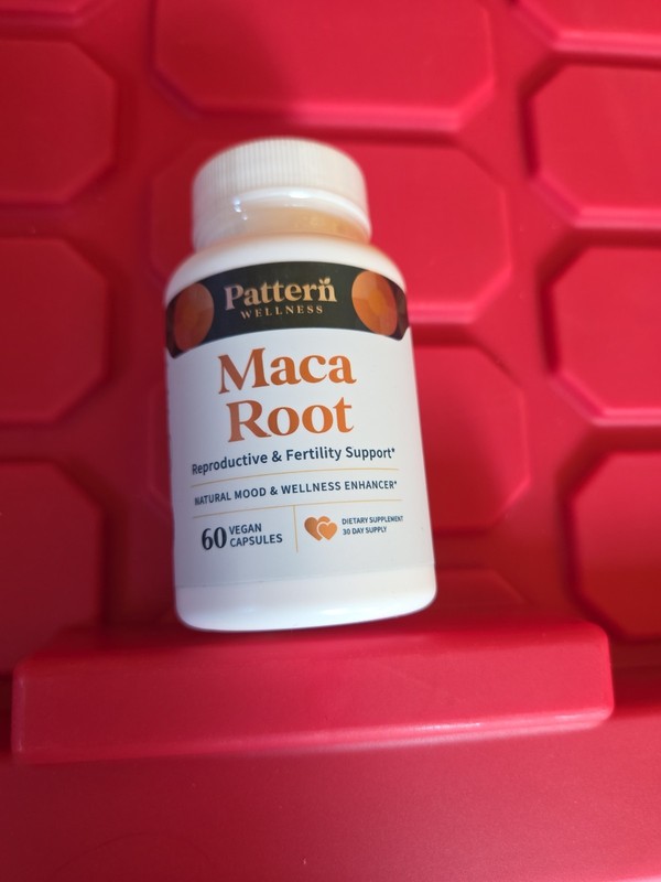 Pattern Wellness Maca Root 60 Vegan Capsules Fertility Mood Support Exp 08/2027