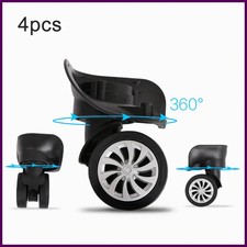 4pcs/set Replacement Luggage Suitcase Wheels Swivel Dual Roller Swivel Wheel