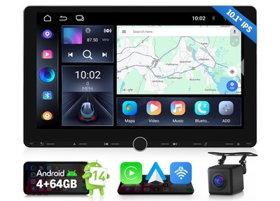 Eonon UX7A Plus 2DIN 10.1'' Android Auto 14 4+64 CarPlay Car Stereo GPS Radio DSP