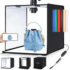 Photo Studio Light Box 24x24in PULUZ 6 Backdrops Dimmable