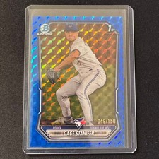 🔌IU 2026 BOWMAN CHROME BLUE GEO 1ST GAGE STANIFER /150