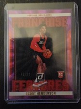 Panini Donruss 2023-24 Franchise Features Scoot Henderson #19 Holo Purple Laser…