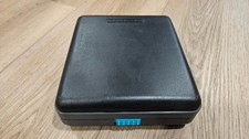 Y2K Vintage LASERLINE 12 Disc Hard Case CD Holder Flip Shell Teal Button Black