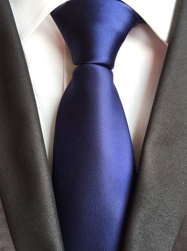 Men's Lot 5 PCS Formal Tie Rice Flowers Neck Ties One Size, Solid Color Set 3 - Picture 4 of 7