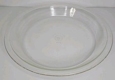Pyrex 9" Diameter Clear Pie Plate/Baking Dish Made In USA