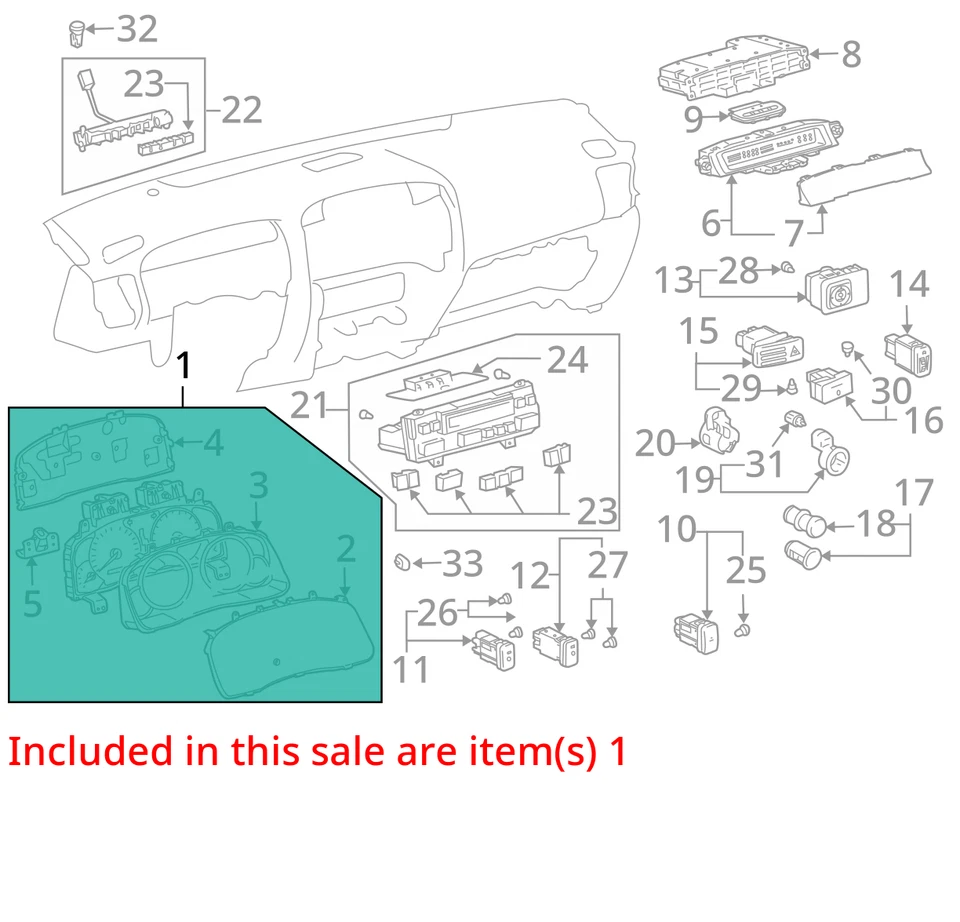 Lexus GX470 2003-2009 medidor de velocidad calibre de grupo ODO 217 k millas LHD fabricante original usado Foto 3 de 4