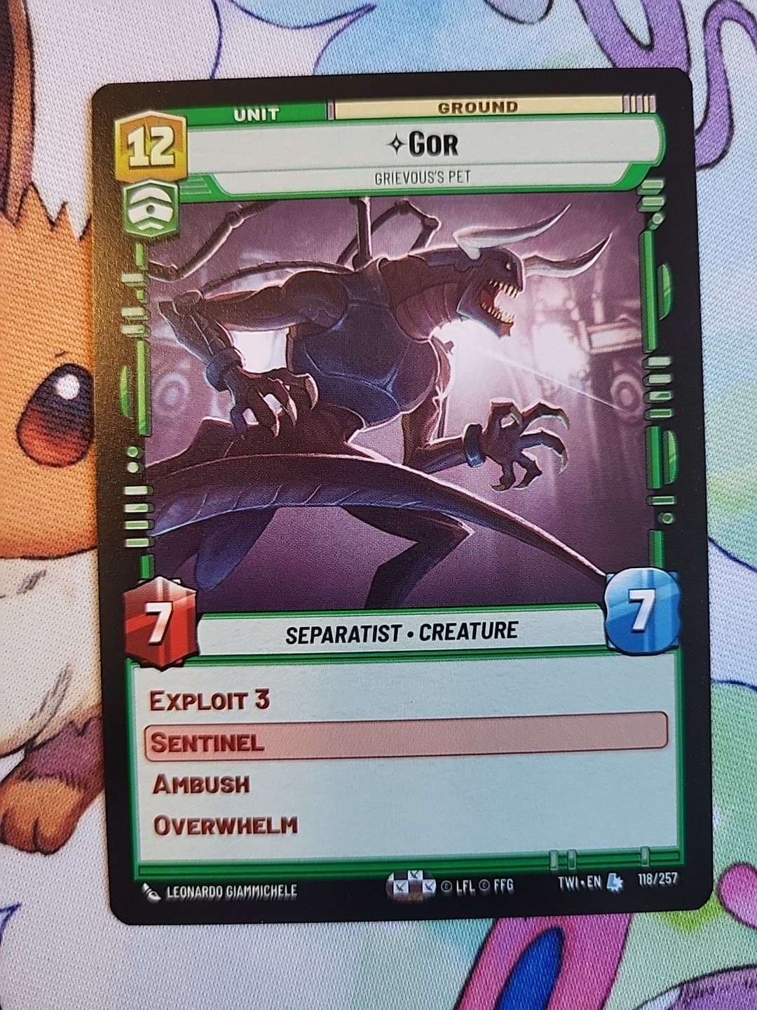 Star Wars Unlimited- Gor - Grievous's Pet- TWI 118/257 Legendary