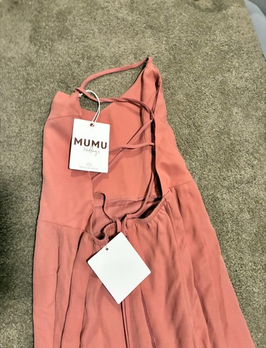 Mumu Weddings Women’s Pink Solid Long Ball Gown Dress, Size S Regular