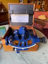Sextant Freiberger Präzisionsmechanik, blau, Vollsicht, neuwertig