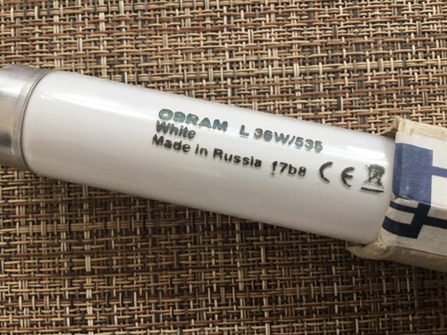 5x Osram 36W T8 fluorescent Tube lamps normal white 36W/535 36 watt 4ft long - Picture 2 of 5